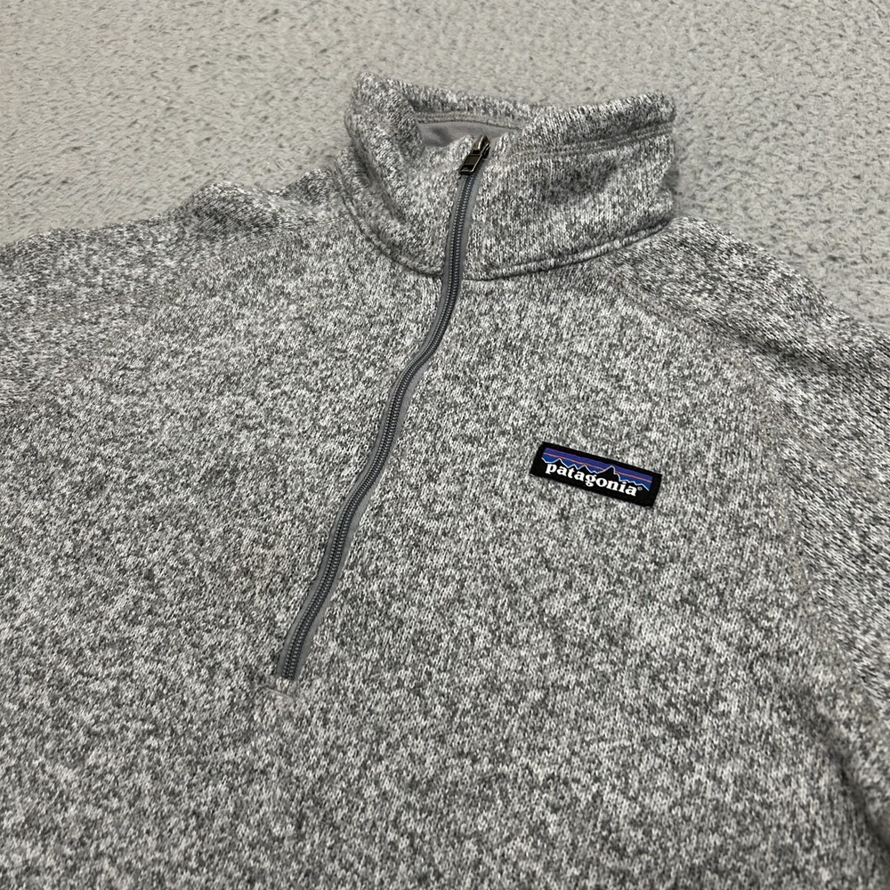 Patagonia Jacket Womens Small Gray Better Sweater Quarter Zip Outdoors 25617